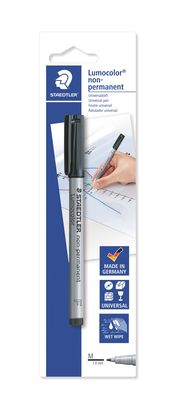 Staedtler Lumocolor Non-Permanent Universal Pen 1.0mm Black 315-9 BKDA