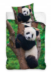 Sengetøj til børn med Panda Design, 160×200cm, 70×80 cm, 100% Bomuld, Oeko-Tex