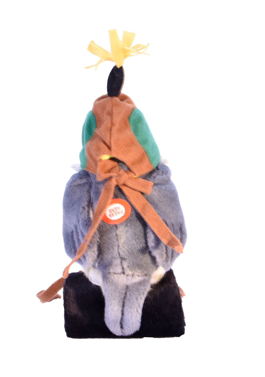 Wild Republic Fugl Bamse - Peregrine Falcon w/Hunting Hood med realistiske fugle lyde