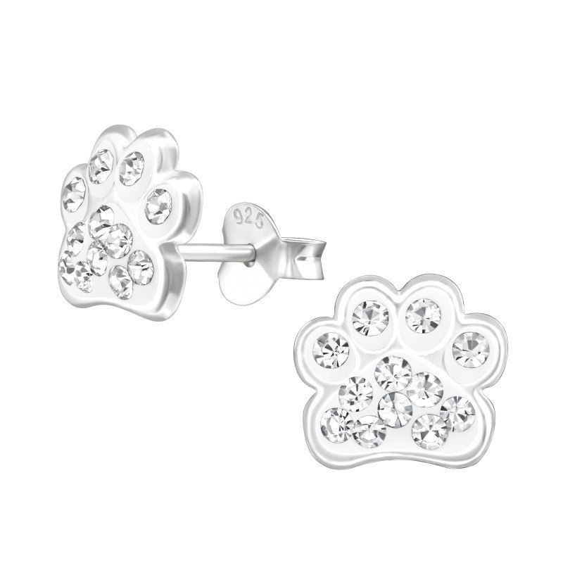 Poter ørestikker med krystaller i sølv 925 A4S18872 (assorterede farver)