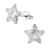Stjerner ørestikker i sølv 925 (assorterede farver) A4S22553