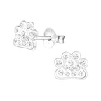 Poter ørestikker med krystaller i sølv 925 A4S32794 (assorterede farver)