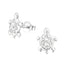 Skildpadder Ørestikker med krystaller i sølv 925 (assorterede farver) A4S32813