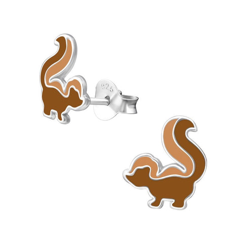 Egern ørestikker i sølv 925 (brun) A4S33533