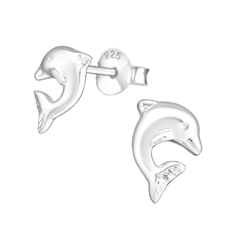 Delfiner ørestikker i sølv 925 A4S6664 Hovedbillede