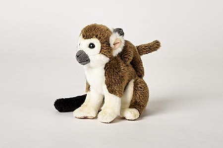 Uni-Toys Dødningehovedabe med Baby 18 cm Hovedbillede