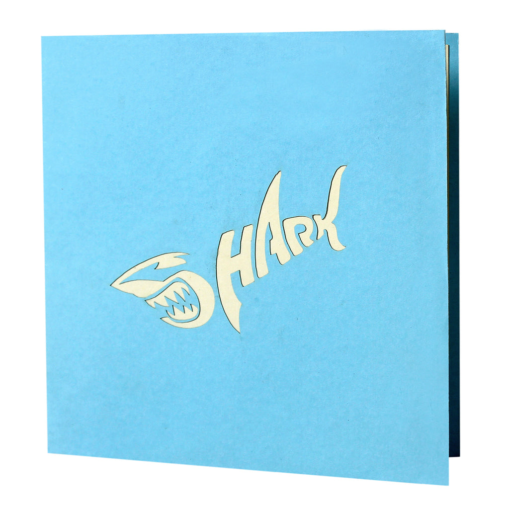 3D fødselsdagskort haj