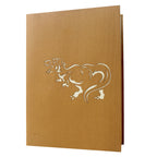 3D Popup Kort Dinosaur