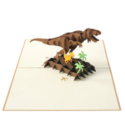 3D Popup Kort Dinosaur