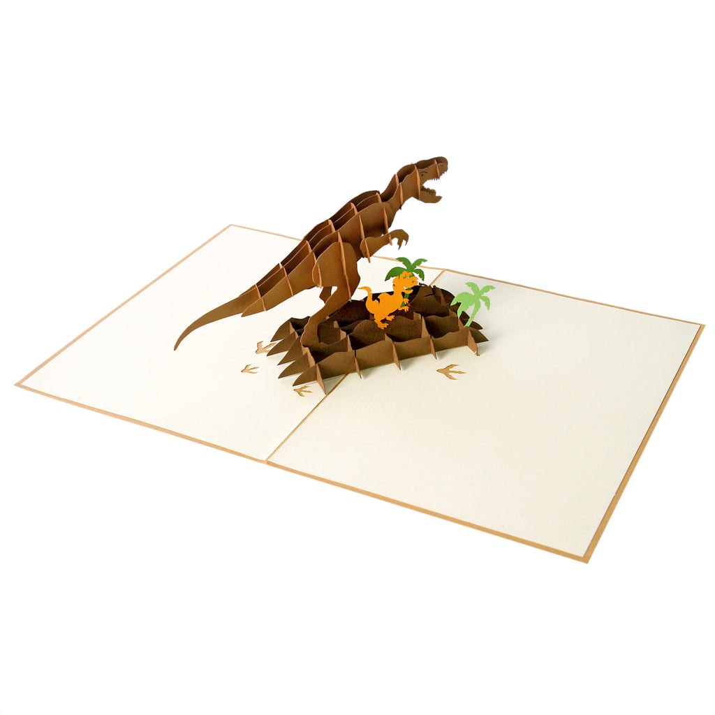 3D Popup Kort Dinosaur