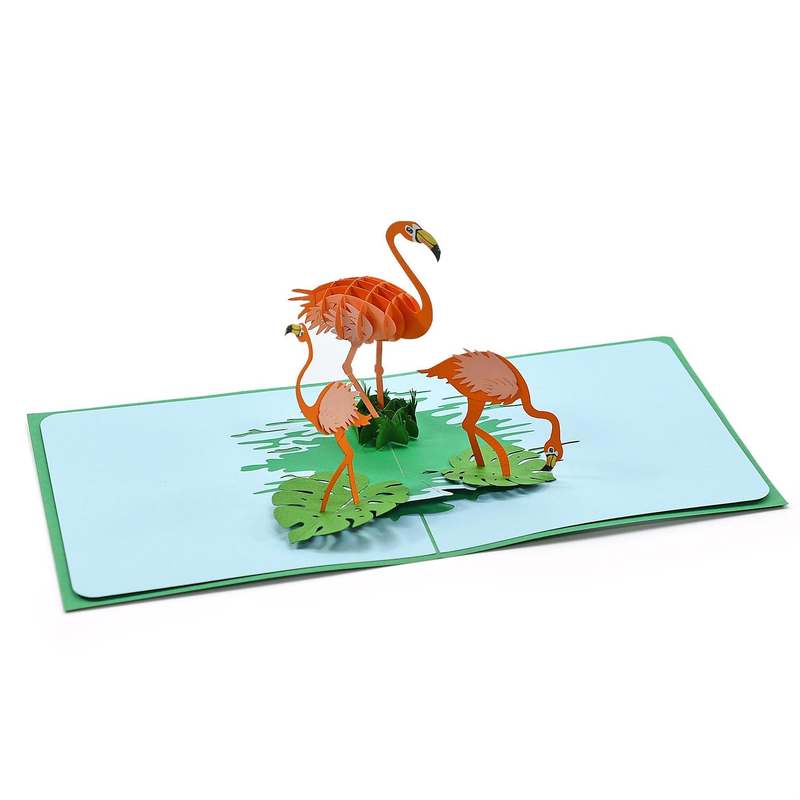 3D Popup Kort Flamingo Hovedbillede