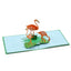 3D Popup Kort Flamingo