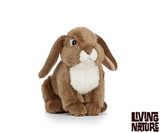 Living Nature Fransk vædder Bamse 27 cm - "French Lop-Eared Rabbit"