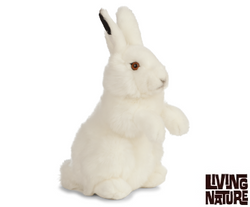 Living Nature Snehare (Arctic Hare) Bamse 25 cm (stor)