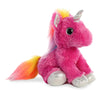 Aurora World Enhjørning Bamse - Sparkle Tales Cosmic Unicorn Hot Pink 28 cm