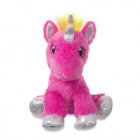 Aurora World Enhjørning Bamse - Sparkle Tales Cosmic Unicorn Hot Pink 28 cm
