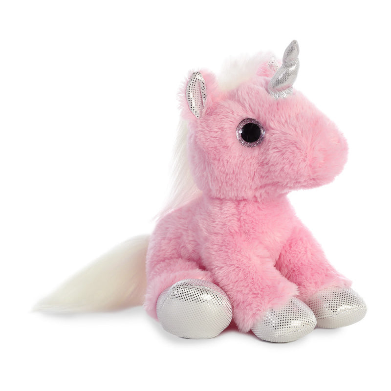 Aurora World Enhjørning Bamse - Sparkle Tales Unicorn Blossom Pink 30 cm
