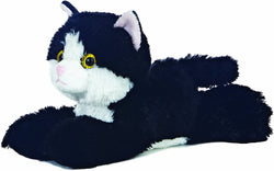 Aurora World Lille Kat Bamse - Mini Flopsie Maynard Black & White Cat 20 cm