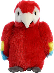 Aurora World Lille Papegøje Bamse - Scarlet Macaw 15 cm