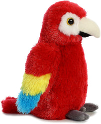 Aurora World Lille Papegøje Bamse - Scarlet Macaw 15 cm