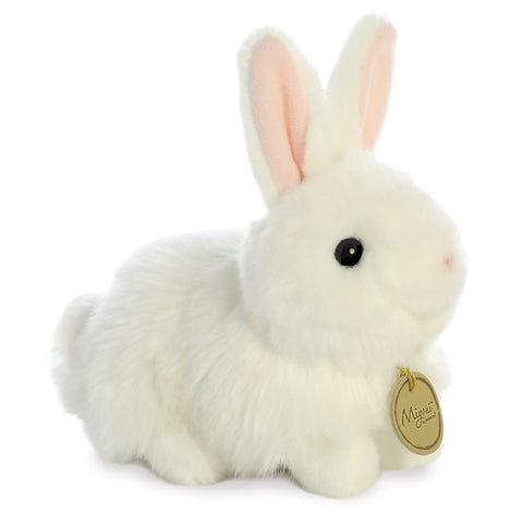 Aurora World MiYoni Hvid Kanin Bamse - Angora White Bunny 17 cm