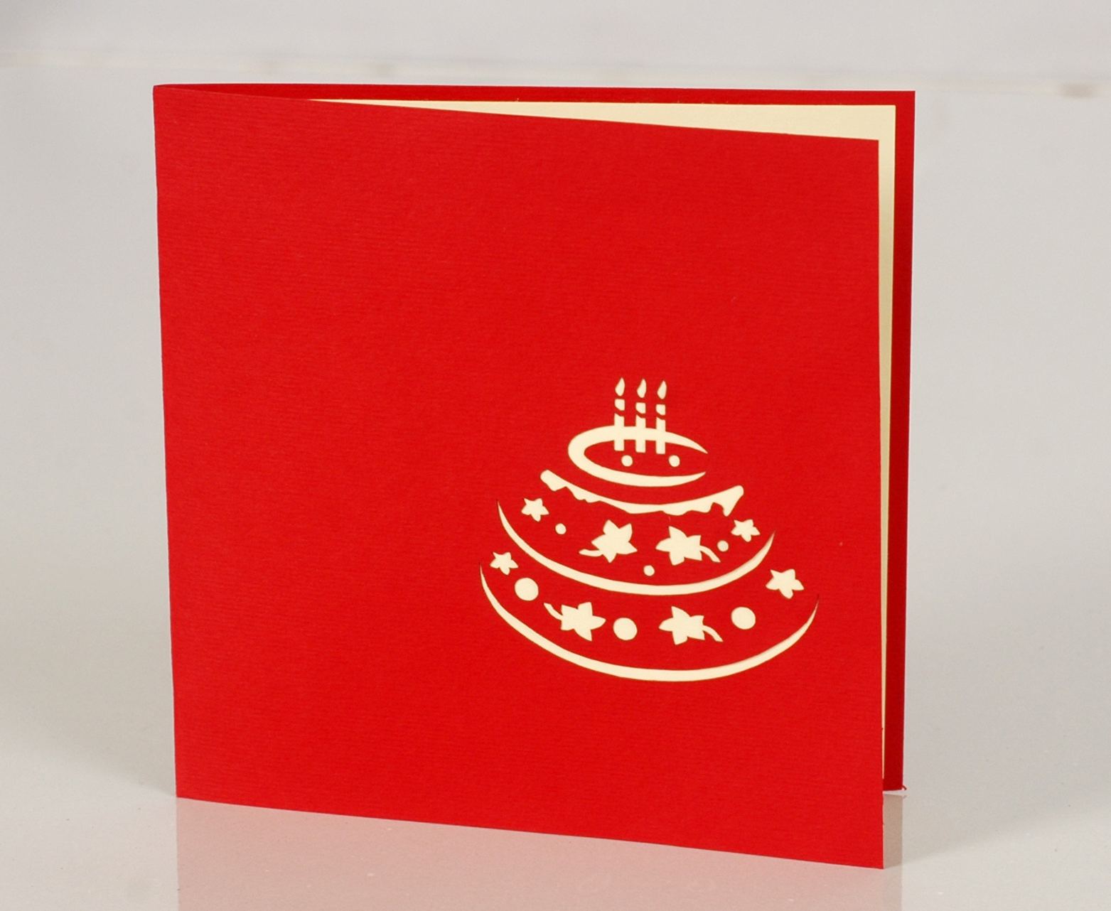 3D Popup Kort Fødselsdag Lagkage Design Sekundært billede