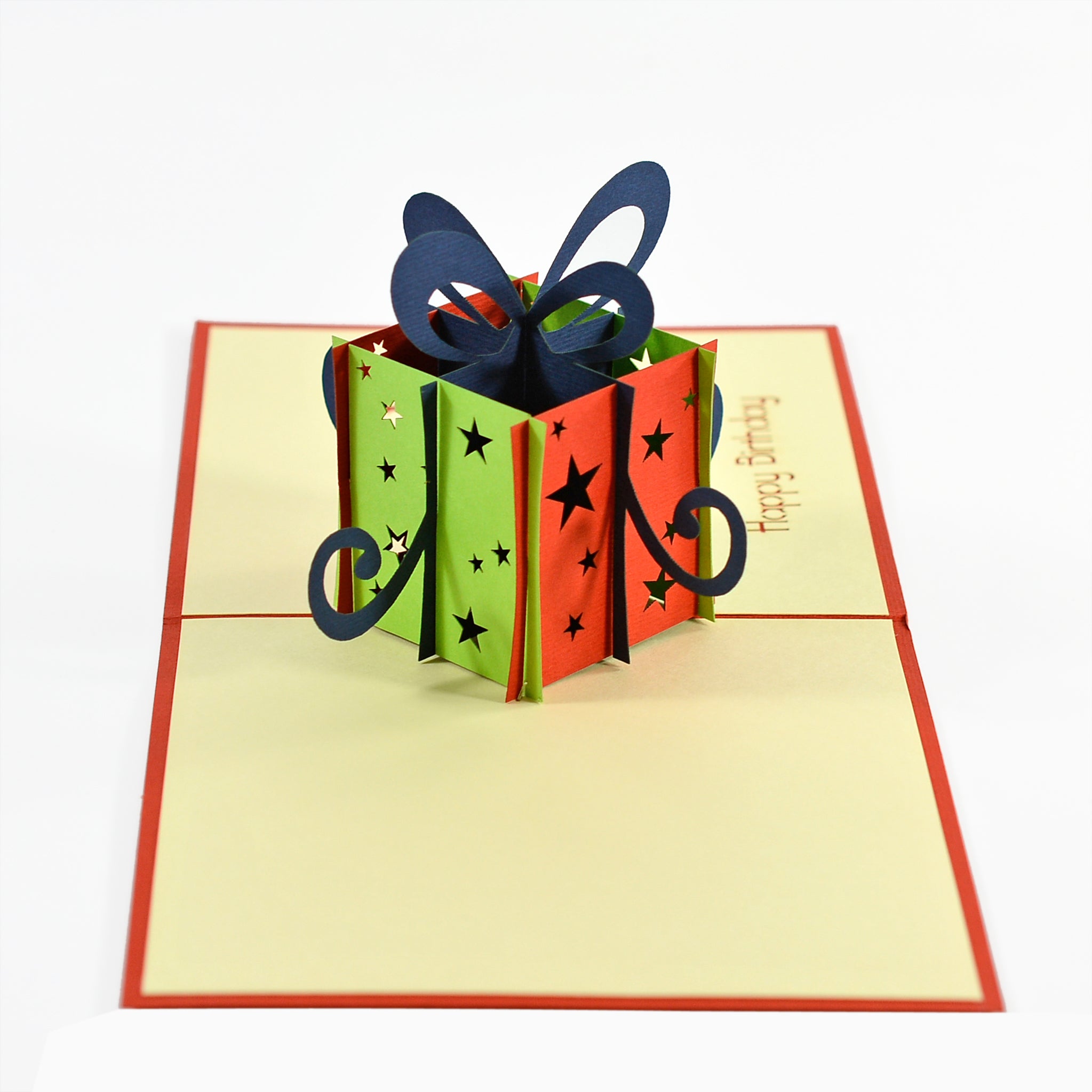 3D Popup Kort Gave Design Sekundært billede