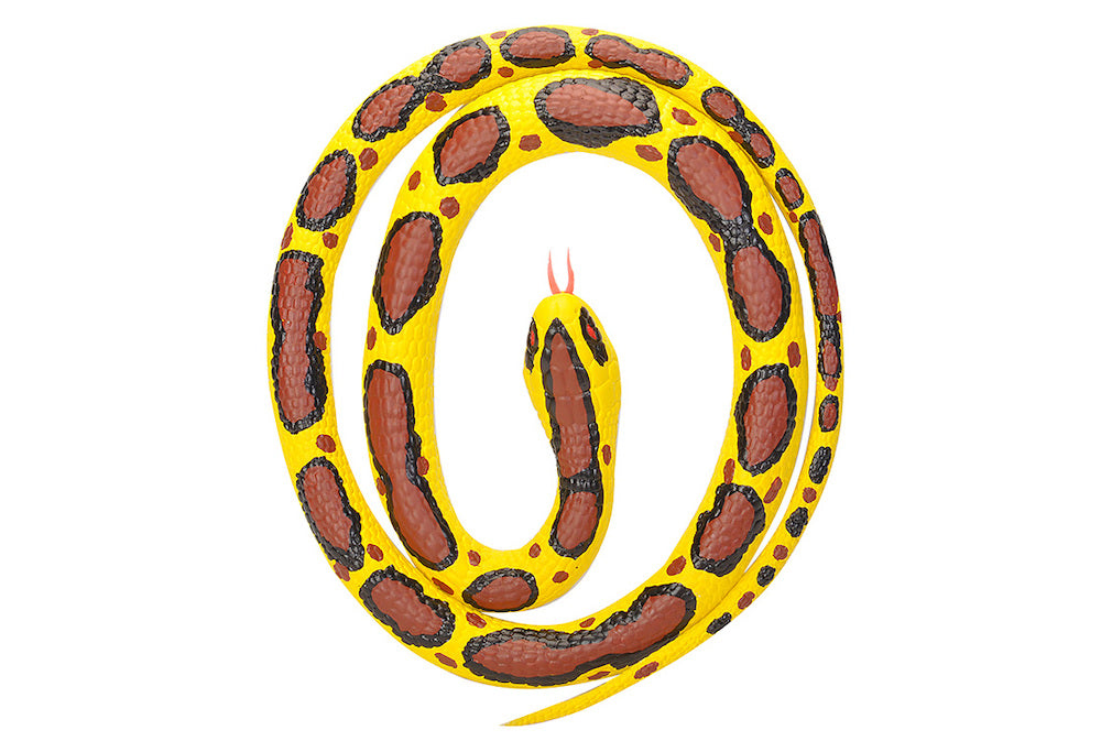 Wild Republic Burmese Python Gummi Slange Hovedbillede