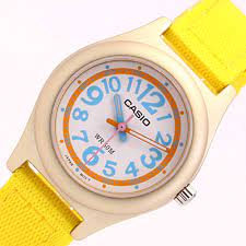 Børneur Casio Analog (gul) 26 x 8 mm. Model LTR-19B-9B Sekundært billede