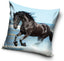 Dekorativt Pudebetræk 40x40 cm - Sort Hest (CBX201056PNL)