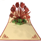 3D Popup Kort blomster