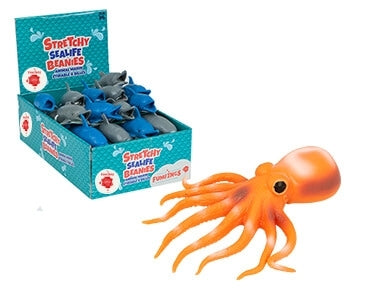 FUMFINGS Stretchy Sealife Beanies - Blæksprutte 20 cm