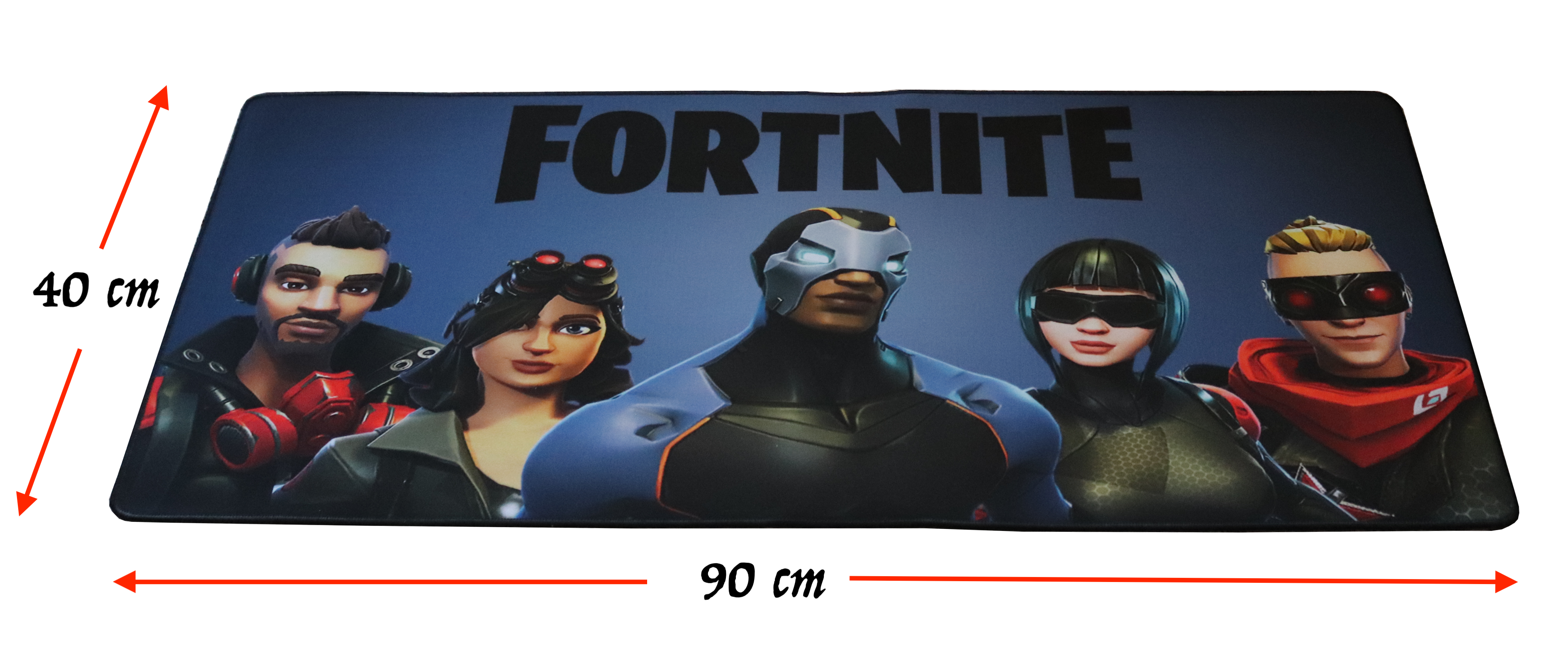 Fortnite Gamer Musemåtte Stor XXL Model A 90 cm x 40 cm