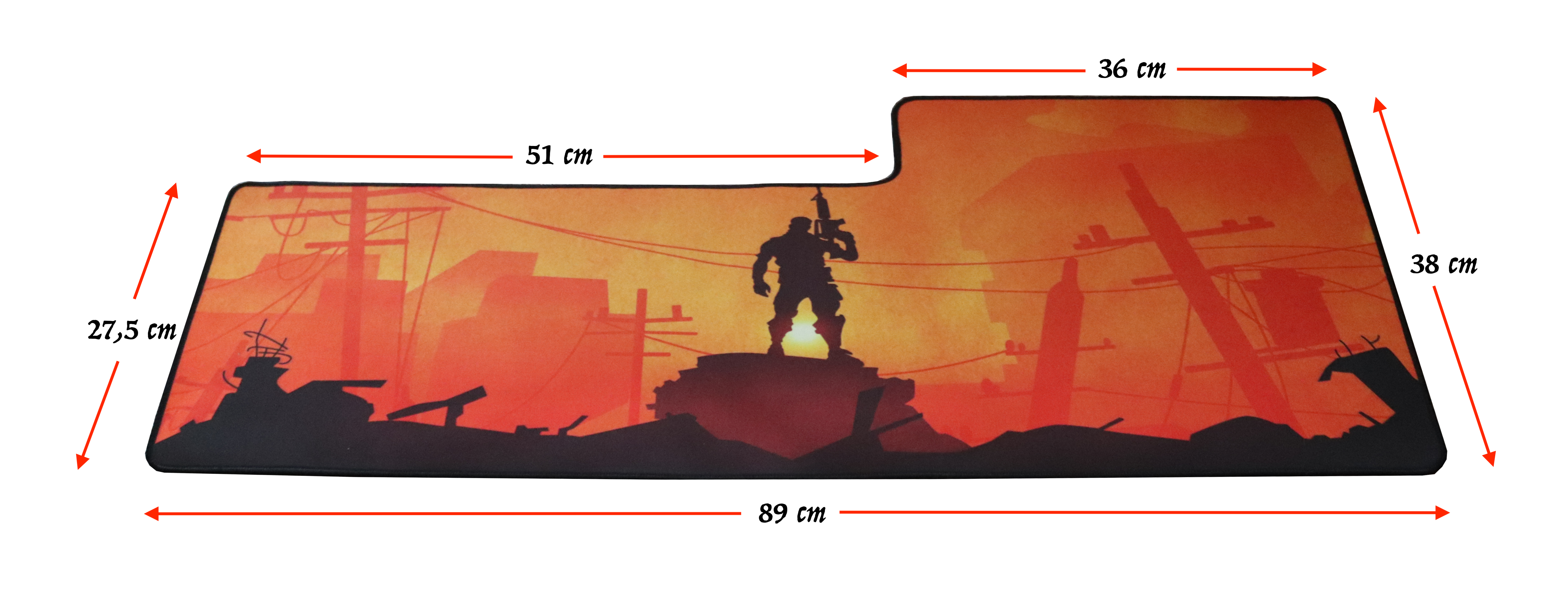 Fortnite Gamer Musemåtte Stor XXL Model C 89 cm x 38 cm Sekundært billede