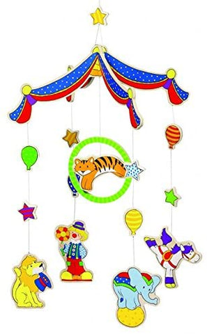 Goki Mobile Farverigt Cirkus Uro - hængende legetøj
