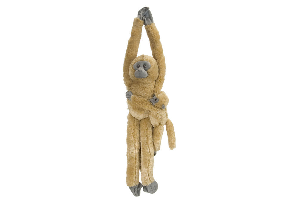 Wild Republic Abe Bamse med baby - Hanging Monkey Common Langur Mama w/ Baby 51 cm Hovedbillede