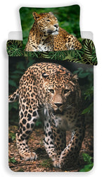 Sengetøj til børn med "Sweet Home" Leopard, 140×200cm, 70×90 cm, 100% Bomuld, Oeko-Tex