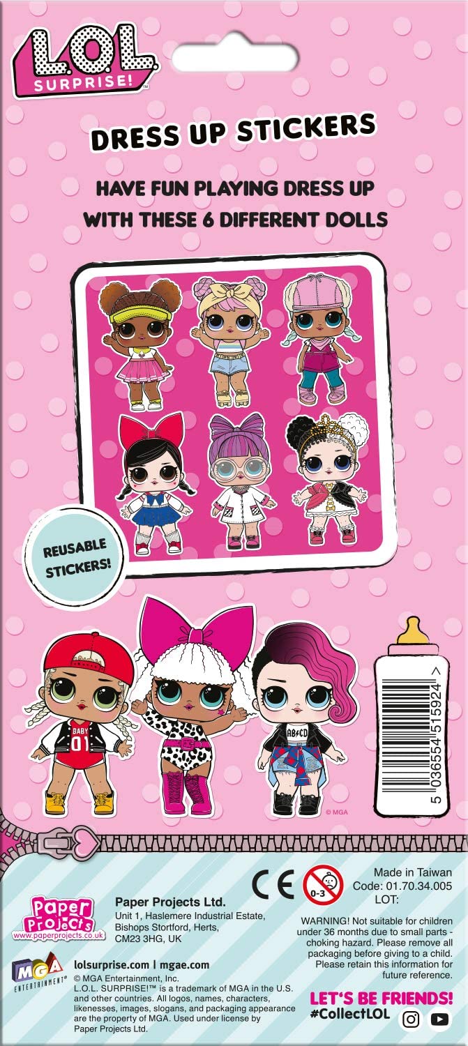 L.O.L Surprise Klistermærker Dress Up Stickers