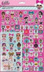 L.O.L Surprise Klistermærker Mega Sticker Pack, A4