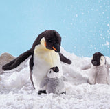 Living Nature Stor Pingvin med baby 27 cm