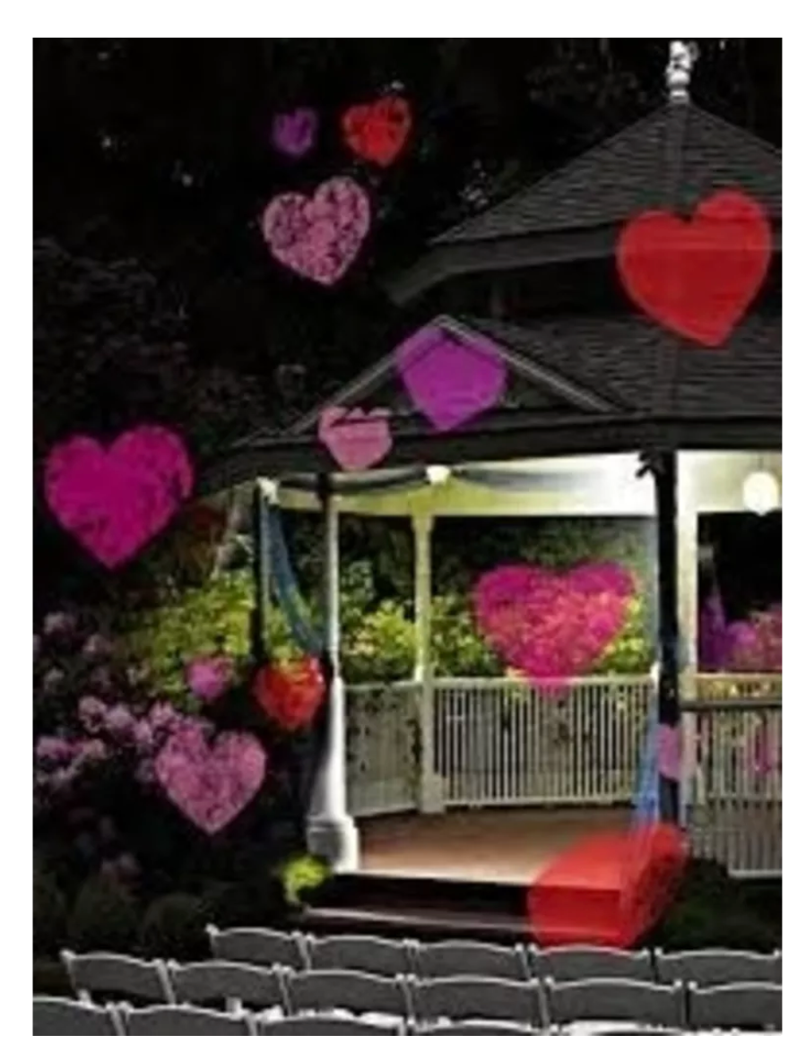 Night Stars Celebration Series Motion Projection Lightning - LED lampe med 6 mønstre 12 W