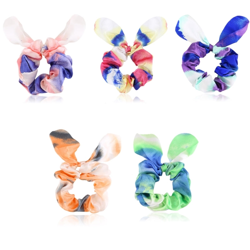 Elastiske scrunchies med ører i tekstil (OG1200)