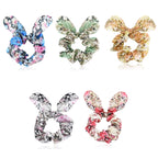 Elastiske scrunchies med ører i satin (OG1201)