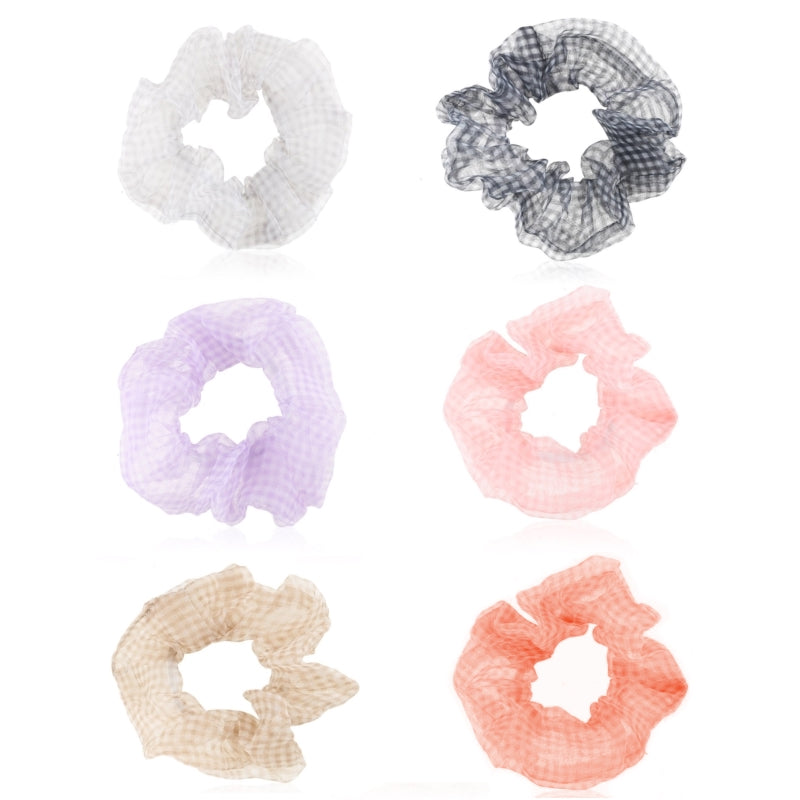 Elastiske scrunchies i tyll (OG745) Hovedbillede