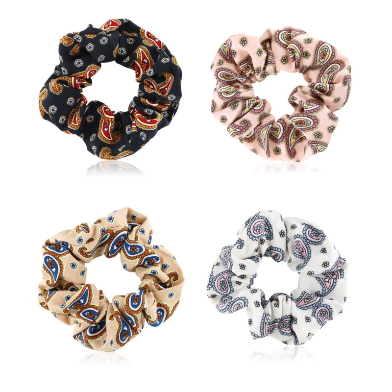 Elastiske scrunchies i tekstil (OG750)