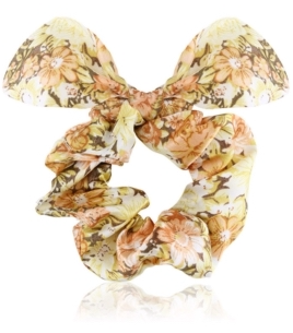 Elastiske scrunchies med ører i satin (OG1201)