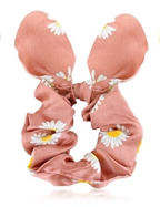 Elastiske scrunchies i satin med ører (OG1202)