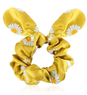 Elastiske scrunchies i satin med ører (OG1202)