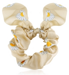 Elastiske scrunchies i satin med ører (OG1202)