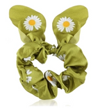 Elastiske scrunchies i satin med ører (OG1202)